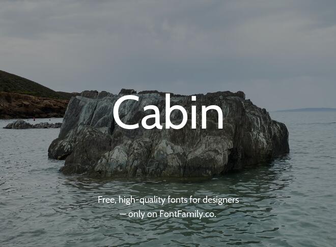 Cabin Font