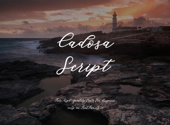 Cadosa Script Font