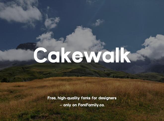 Cakewalk Font