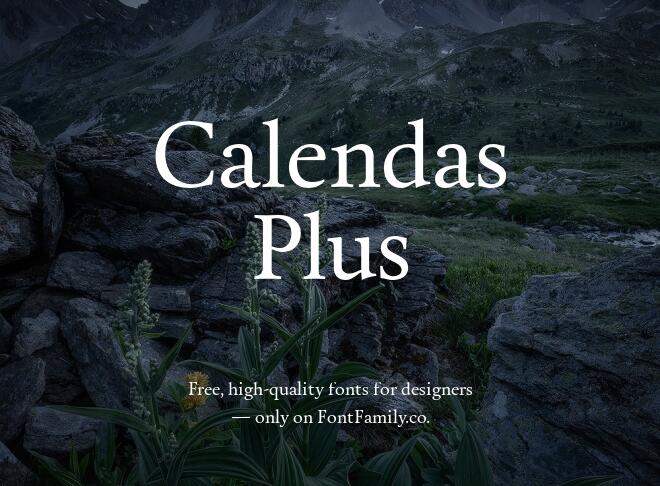 Calendas Plus Font