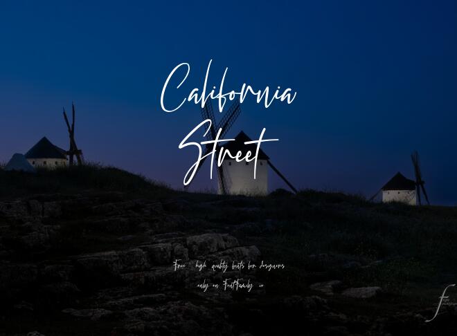 California Street Font