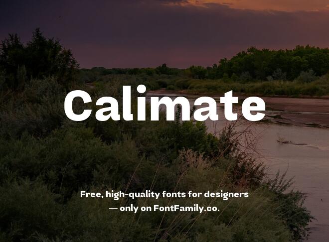 Calimate Font