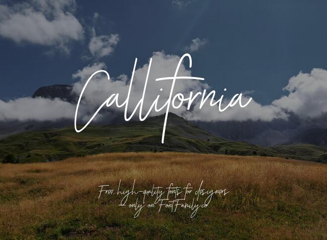 Callifornia Font