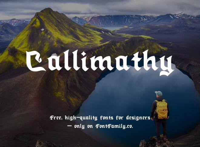Callimathy Font