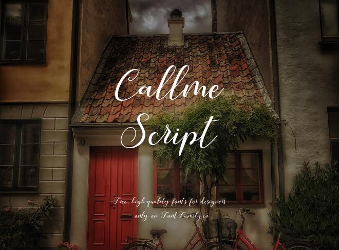 Callme Script Font
