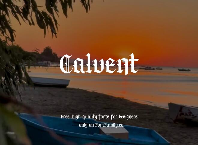 Calvent Font