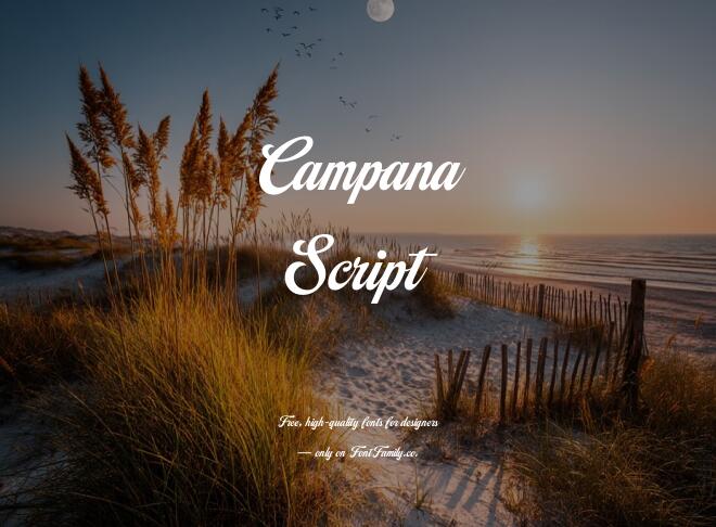 Campana Script Font