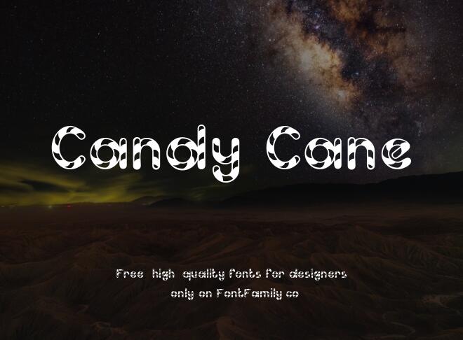 Candy Cane Font