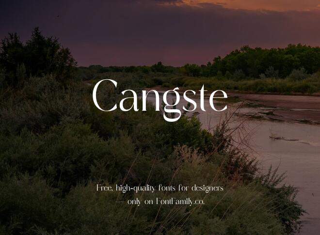 Cangste Font
