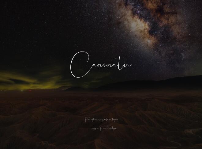 Canonatia Font