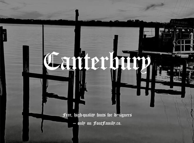Canterbury Font