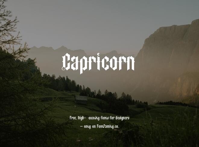 Capricorn Font