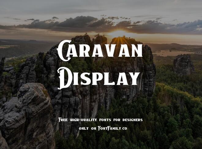 Caravan Display Font