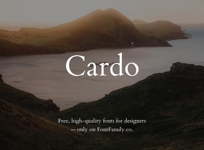Cardo Font