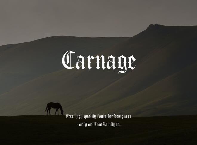 Carnage Font