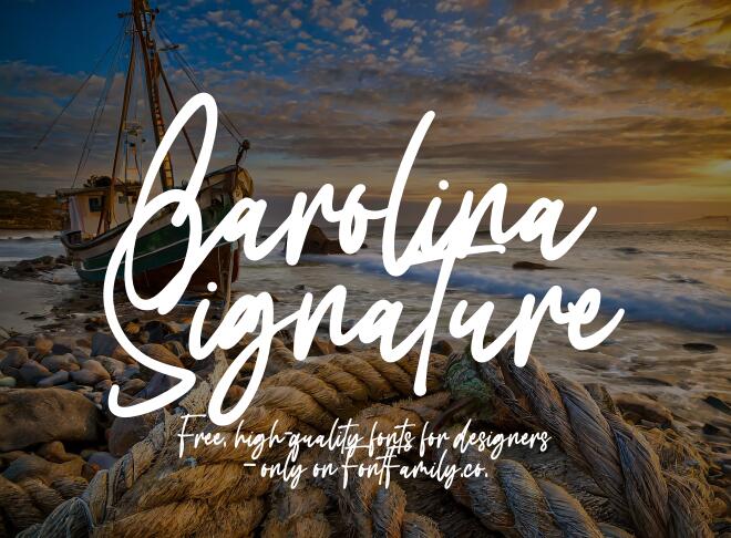 Carolina Signature Font