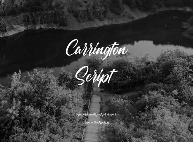 Carrington Script Font