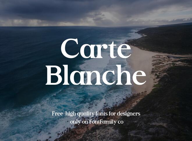 Carte Blanche Font