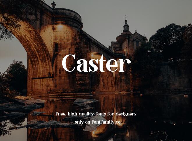 Caster Font
