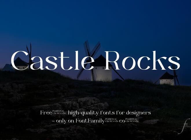 Castle Rocks Font