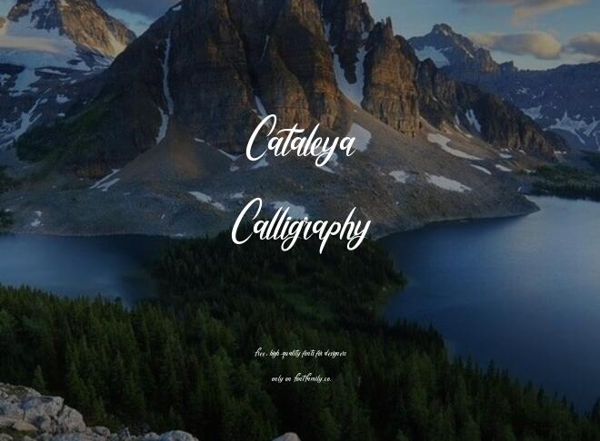 Cataleya Calligraphy Font