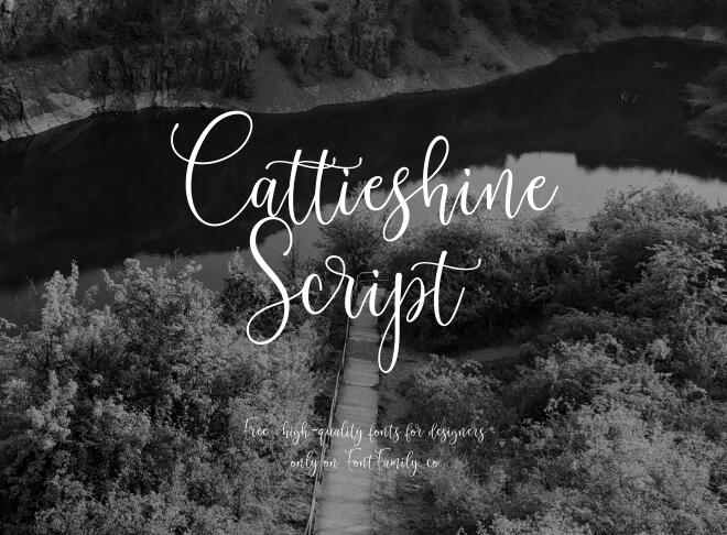 Cattieshine Script Font