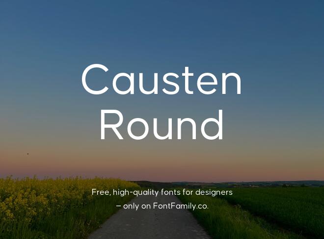 Causten Round Font