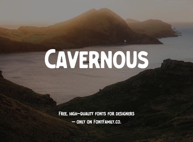 Cavernous Font
