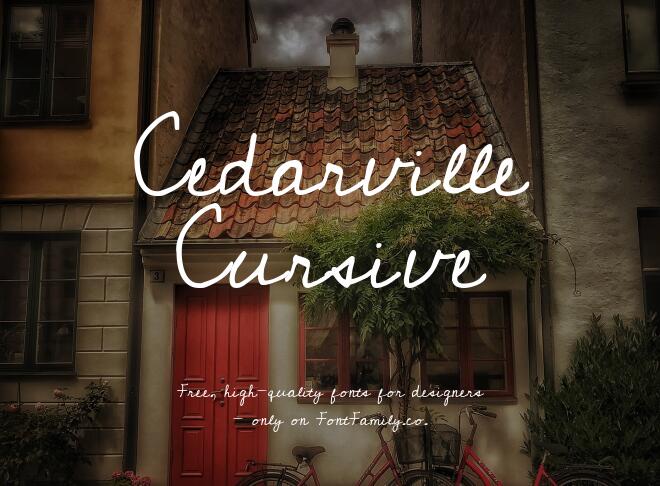 Cedarville Cursive Font