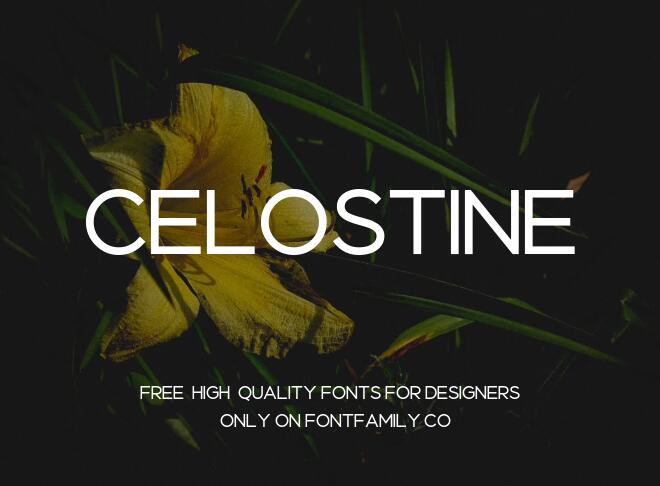 Celostine Font