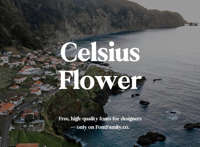 Celsius Flower Font