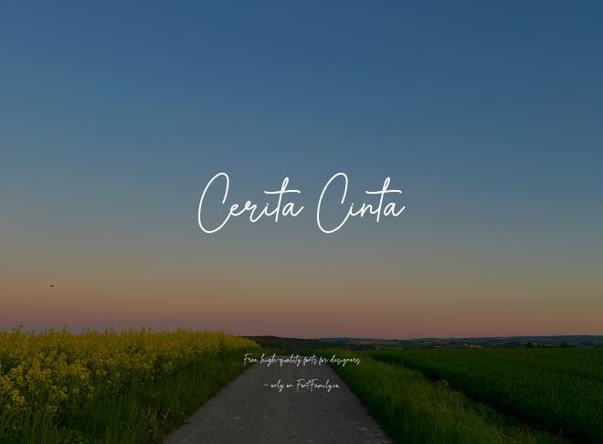 Cerita Cinta Font