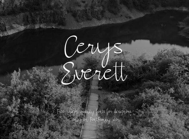 Cerys Everett Font