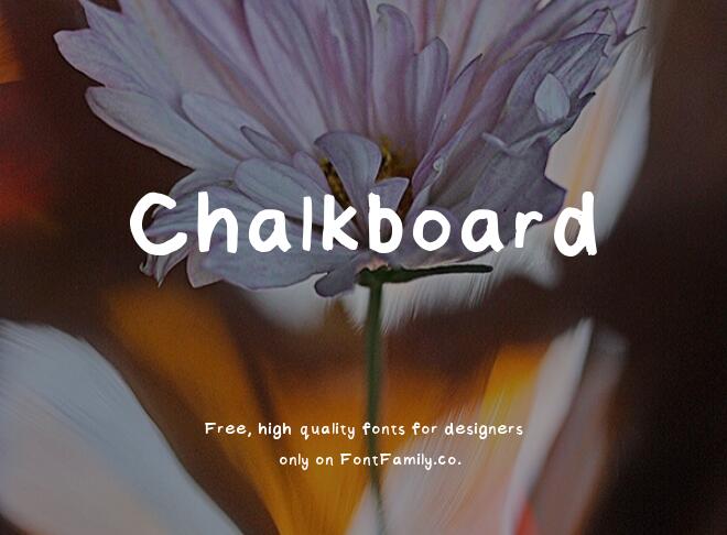 Chalkboard Font