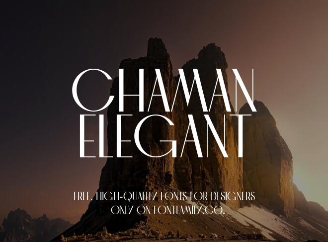 Chaman Elegant Font