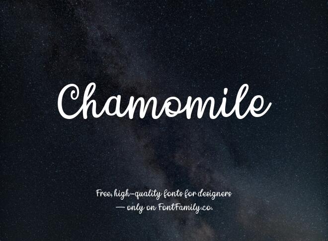 Chamomile Font