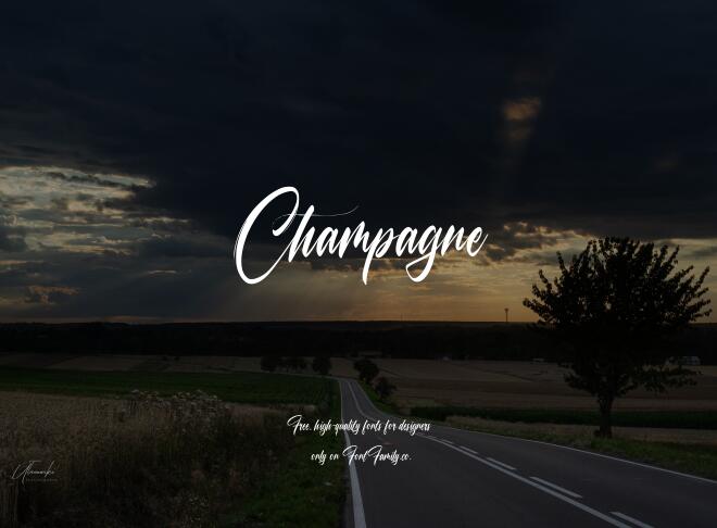 Champagne Font