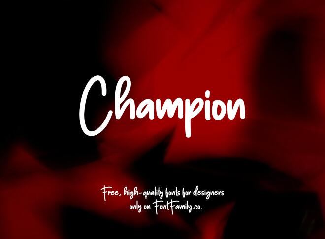 Champion Font