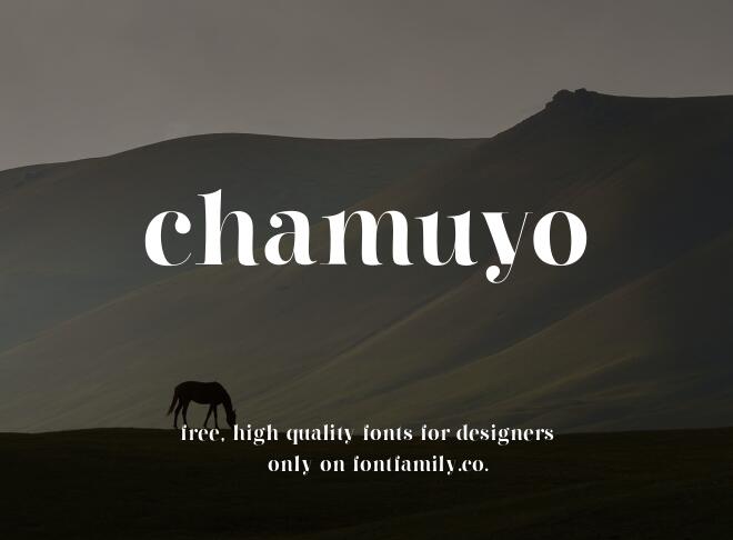 Chamuyo Font