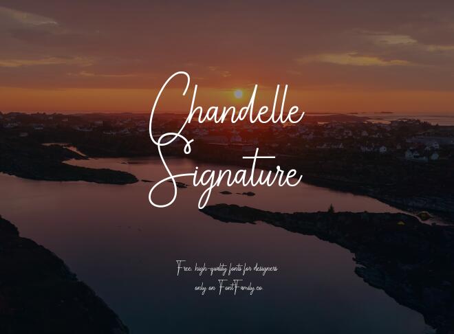 Chandelle Signature Font