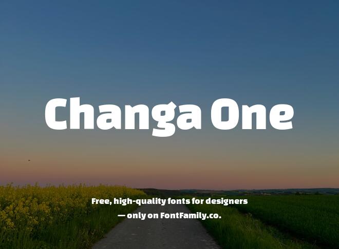 Changa One Font