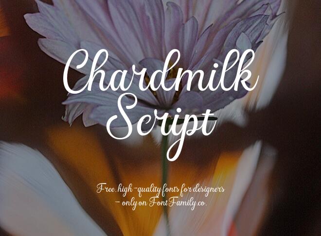 Chardmilk Script Font