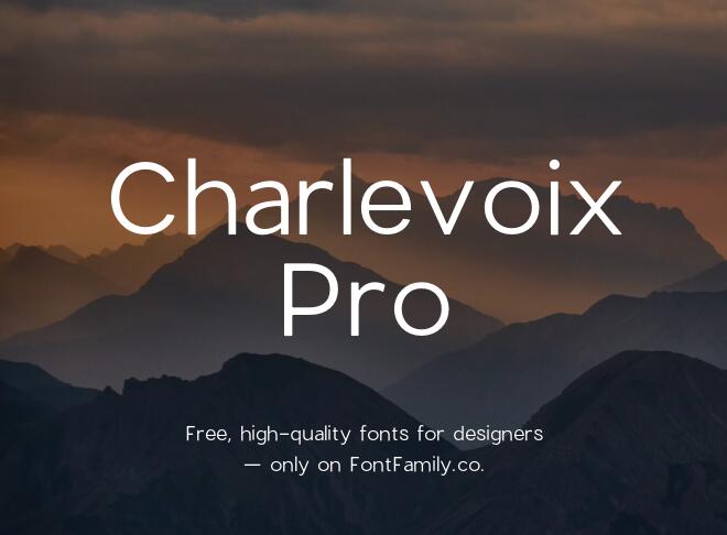 Charlevoix Pro Font