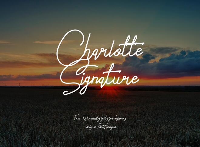 Charlotte Signature Font