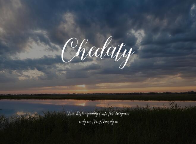 Chedaty Font