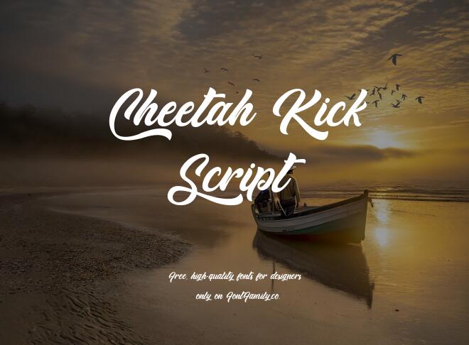 Cheetah Kick Script Font