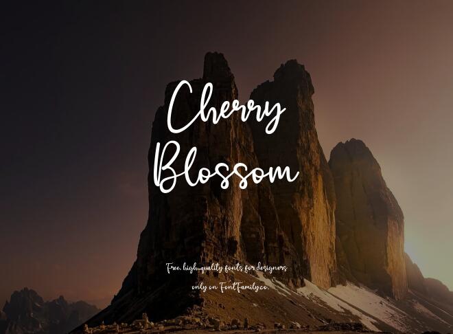 Cherry Blossom Font