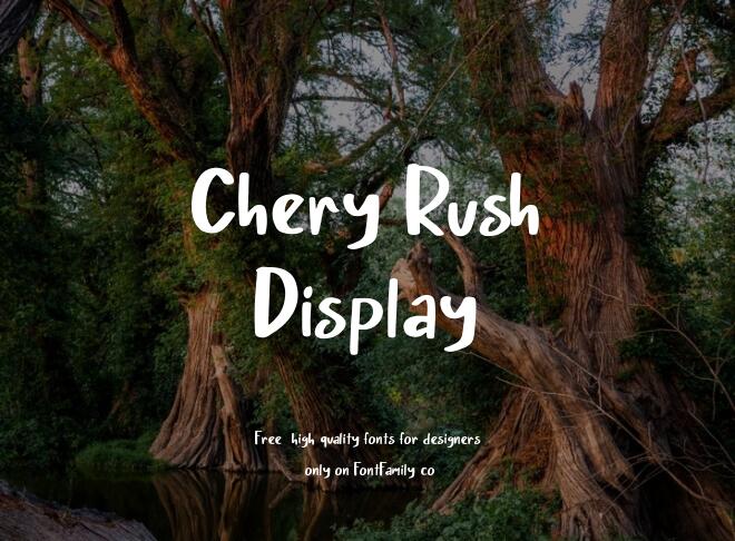 Chery Rush Display Font