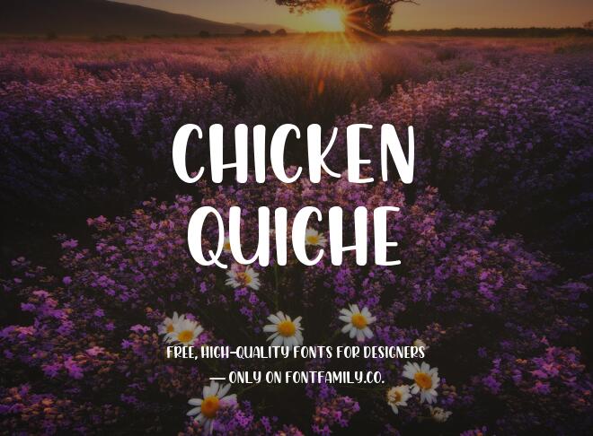 Chicken Quiche Font