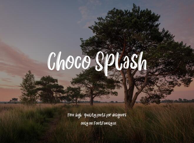 Choco Splash Font